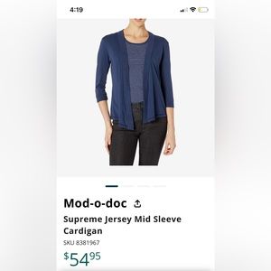 MID-SLEEVE CARDIGAN